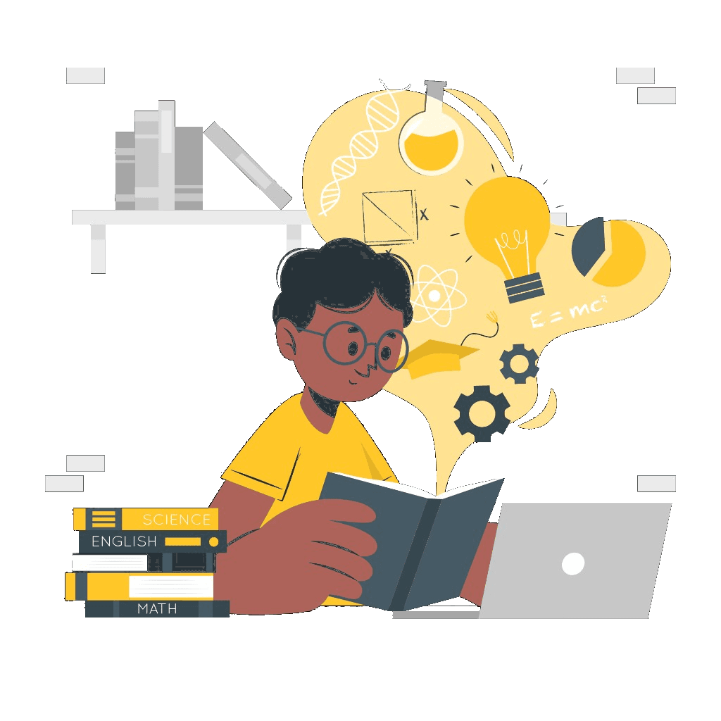 Student learning illustration